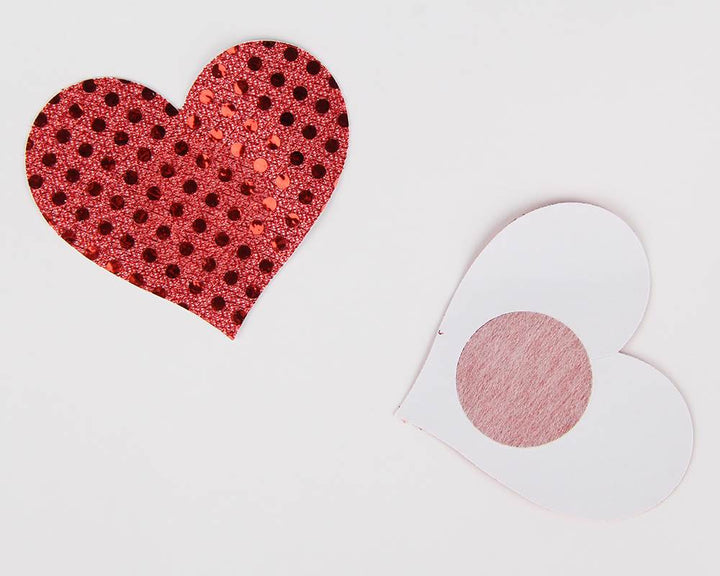 Red love Heart Nipple Cover - LushIntimate 