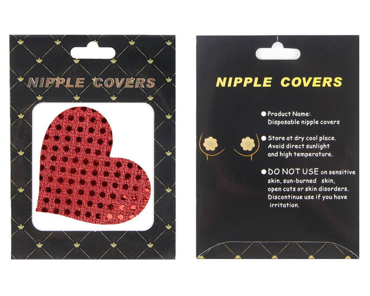 Red love Heart Nipple Cover - LushIntimate 