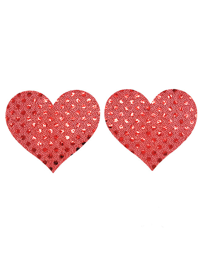 Red love Heart Nipple Cover - LushIntimate 