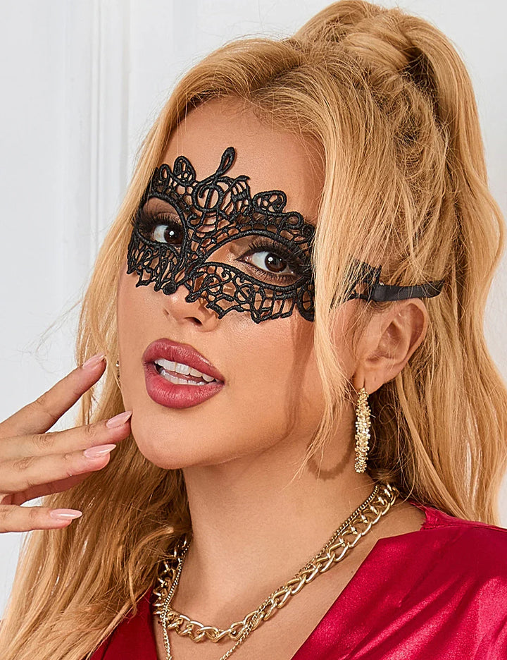 2Pcs Enchanting Black Eye Mask - LushIntimate 