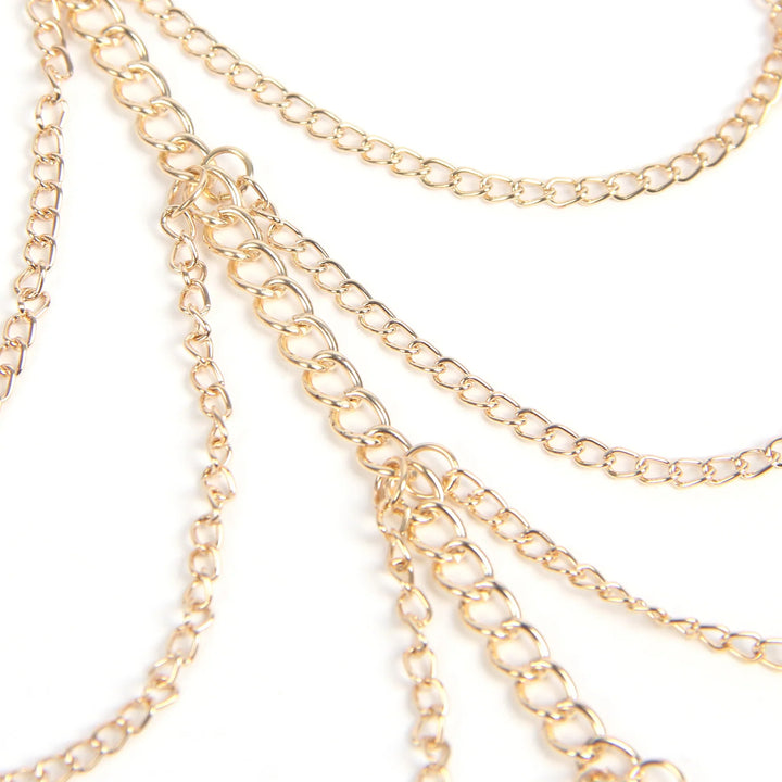 Gold Sexy Four Layers Chain Leg Ring - LushIntimate 