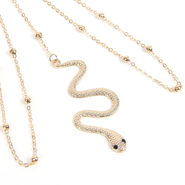 Gold Sexy Snake Pendant Chain Leg Ring - LushIntimate 