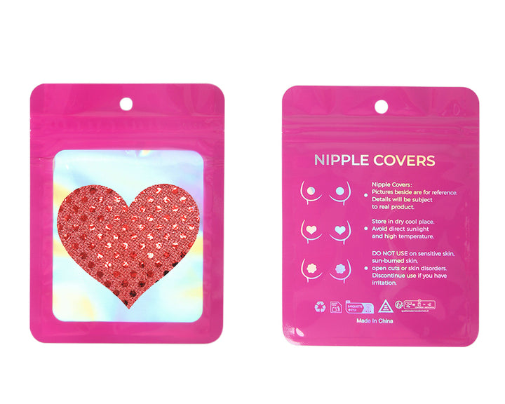 Red love Heart Nipple Cover - LushIntimate 