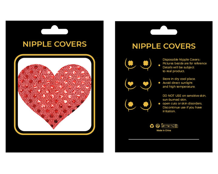 Red love Heart Nipple Cover - LushIntimate 